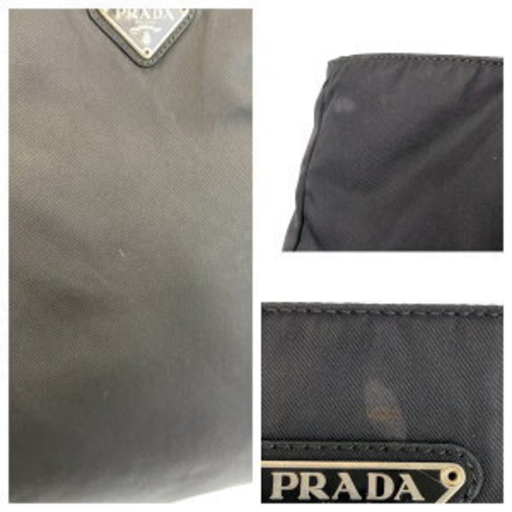 Prada Shoulder Triangular Black Nylon Tessuto Bag - image 4